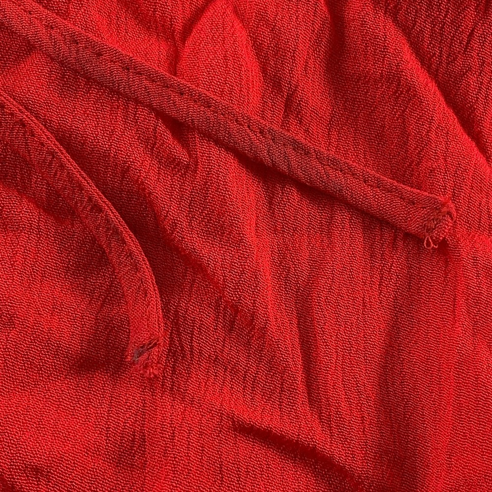 Lulus Women's Small Red Flutter Sleeve Much Obliged Wrap Maxi Dress NWT *Flaw - Picture 9 of 10